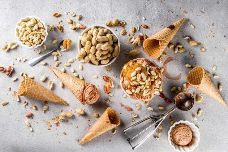 Glace au beurre de cacahuète