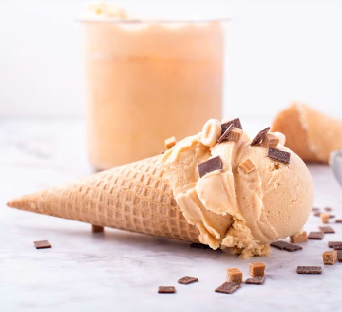 Crème glacée au dulce de lèche salé