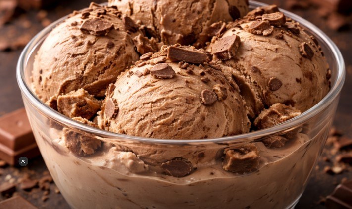 Glace au chocolat au lait